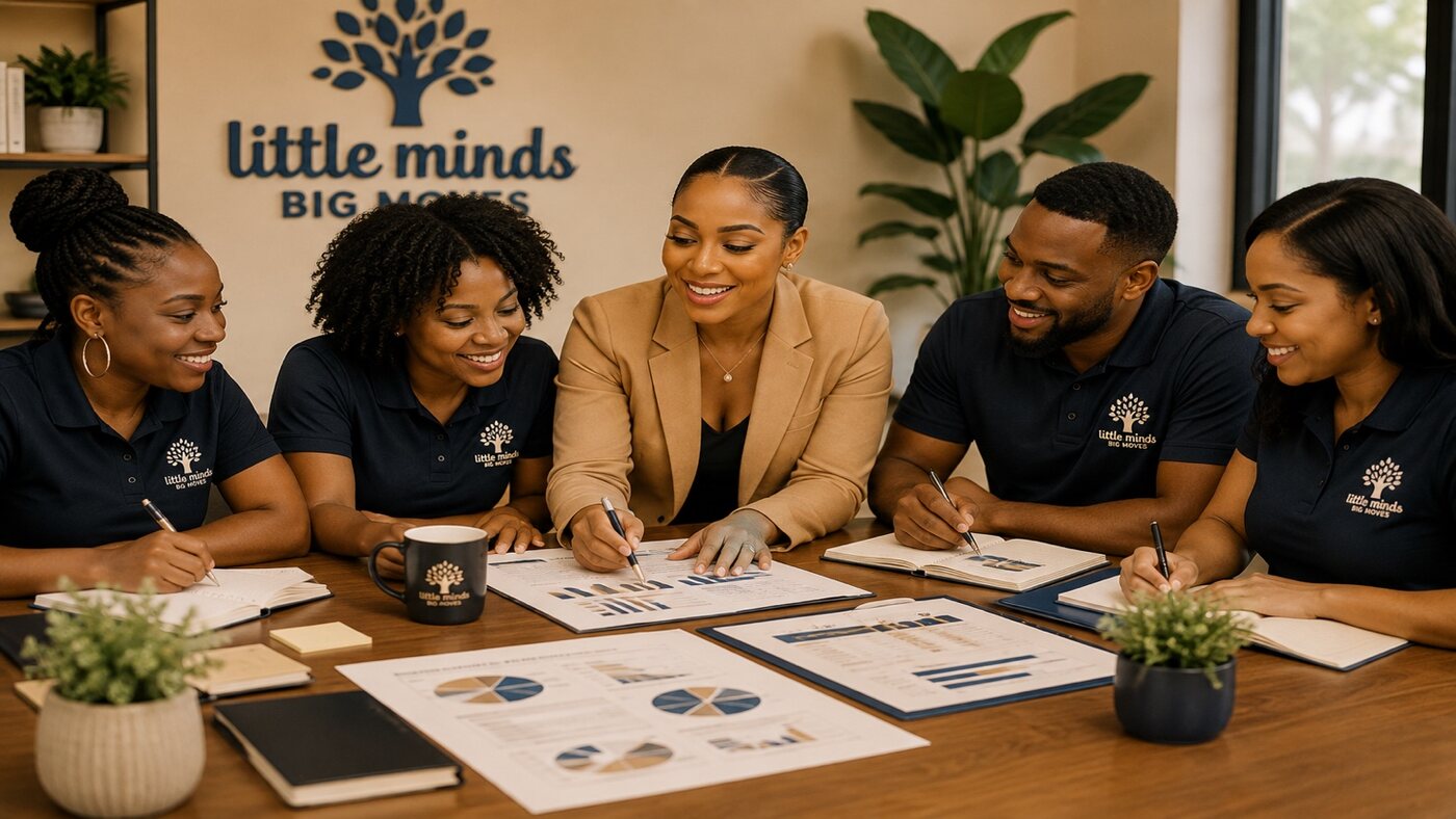 The Little Minds Big Moves leadership team